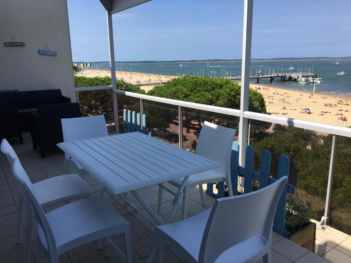 Appartement T3 Au Centre D'Arcachon Avec Vue Mer, Terrasse Et Parking Securise - Fr-1-374-74 ภายนอก รูปภาพ